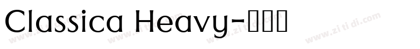 Classica Heavy字体转换